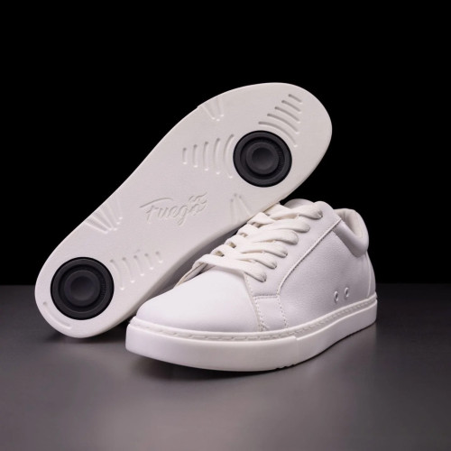 Fuego Unisex Low-Top Dance Sneakers White - Misura: US M7/W8
