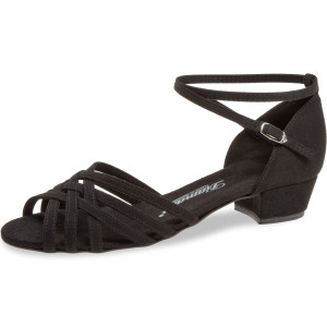 Diamant Mulheres Sapatos de dança 008-035-335-V - Microfibra Preto - VarioSpin - 2,8 cm