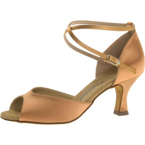 Diamant Femmes Chaussures de Danse 017-087-087 - Satin Bronze - 6,5 cm