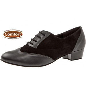 Diamant Mujeres Zapatos de Práctica 063-029-070 - Cuero/Ante Negro  - Größe: UK 5,5