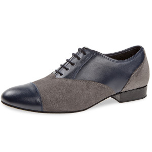 Diamant Men´s Dance Shoes 077-025-455 - Leather/Suede Blue/Gray   - Größe: UK 9