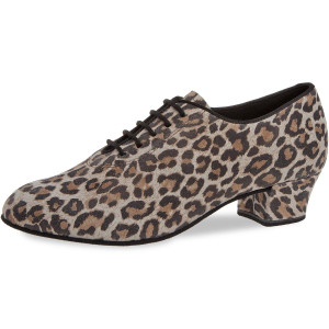 Diamant Mulheres Sapatos instrutor de dança 093-034-543-A - Pele Leopard - 3,7 cm