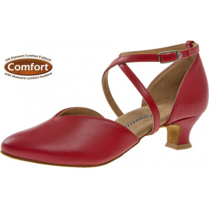 Diamant Women´s dance shoes 107-013-037 - Red Leather - 4,2 cm