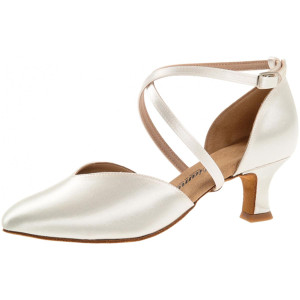 Diamant Women´s dance shoes 107-068-092 - White Satin - 5 cm
