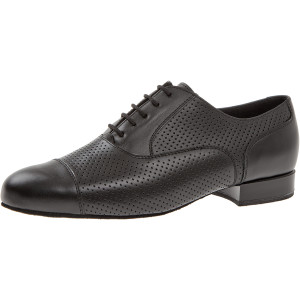 Diamant Hombres Zapatos de Baile 088-076-042 - Cuero Negro [Empeine Alto] - 2 cm