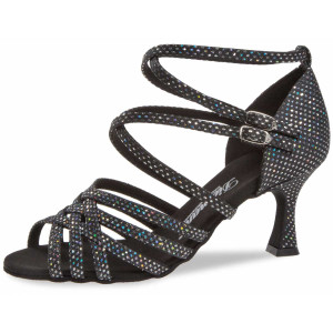 Diamant Femmes Chaussures de Danse 108-087-183 - Noir/Argent - 6,5 cm