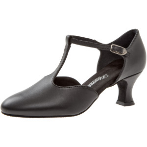 Diamant Mujeres Zapatos de Baile 053-006-034 - Cuero Negro - 5,5 cm