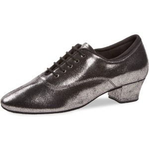 Diamant Damen Trainer Tanzschuhe 140-034-419 - Rauleder Schwarz/Silber