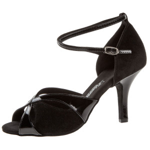 Diamant Women´s dance shoes 141-058-020 - Patent/Suede Black - 7,5 cm Slim [UK 4,5]