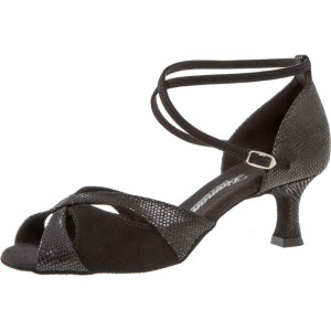 Diamant Femmes Chaussures de Danse 141-077-084 - Suède Noir - 5 cm Flare  - Größe: UK 3,5