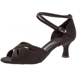 Diamant Women´s dance shoes 141-077-335 - Microfiber Black - 5 cm Flare  - Größe: UK 5,5