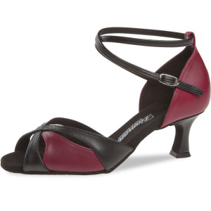 Diamant Mulheres Sapatos de Dança 141-077-500 - Pele Vermelho/Preto - 5 cm