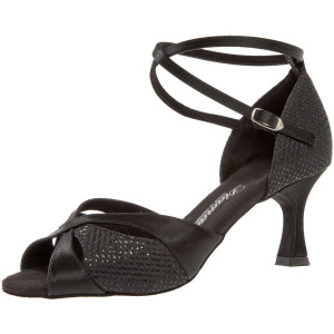 Diamant Mujeres Zapatos de Baile 141-087-411 - Satén Negro - 6,5 cm