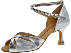 Diamant Women´s dance shoes 141-087-463 - Silver/Silver Antique - 6,5 cm Flare  - Größe: UK 5,5