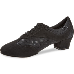 Diamant Damen Trainerschuhe 188-134-548 - Microfaser / Glitter Schwarz