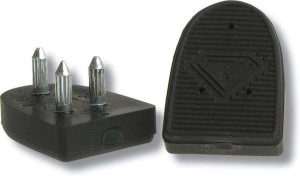 Diamant Replacement Heel Tips Cuban/Tango [Noir - 1 Paire]