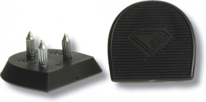 Diamant Replacement Heel Tips Spanish [Negro - 1 Par]