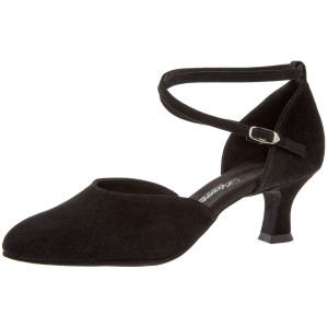 Diamant Mulheres Sapatos de Dança 058-068-001 - Camurça Preto  - Größe: UK 6