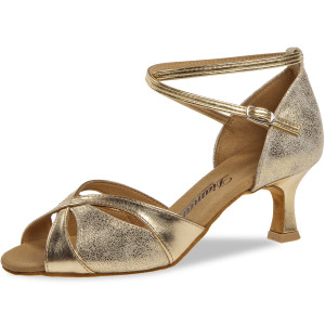 Diamant Mujeres Zapatos de Baile 141-077-464 - Oro/Oro Antiquo - 5 cm Flare  - Größe: UK 7