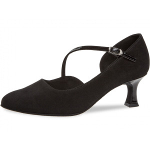 Diamant Damen Tanzschuhe 174-106-008 - Veloursleder Schwarz