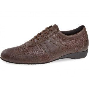 Diamant Hombres Ballroom Sneakers 133-225-489 - Cuero Marrón [Ancho] - 2,5 cm