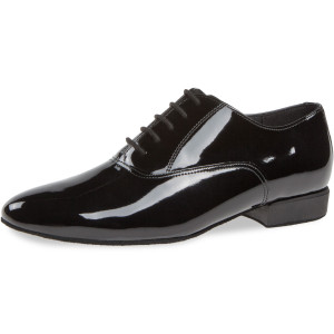 Diamant Homens Sapatos de Dança 180-075-038 - Laca Preto - 2 cm