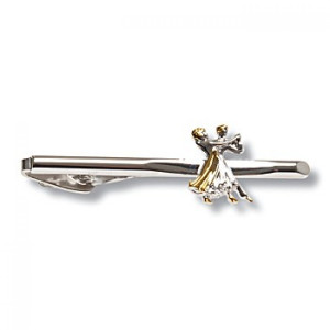 Diamant - Tie clip with dance couple [Silver]
