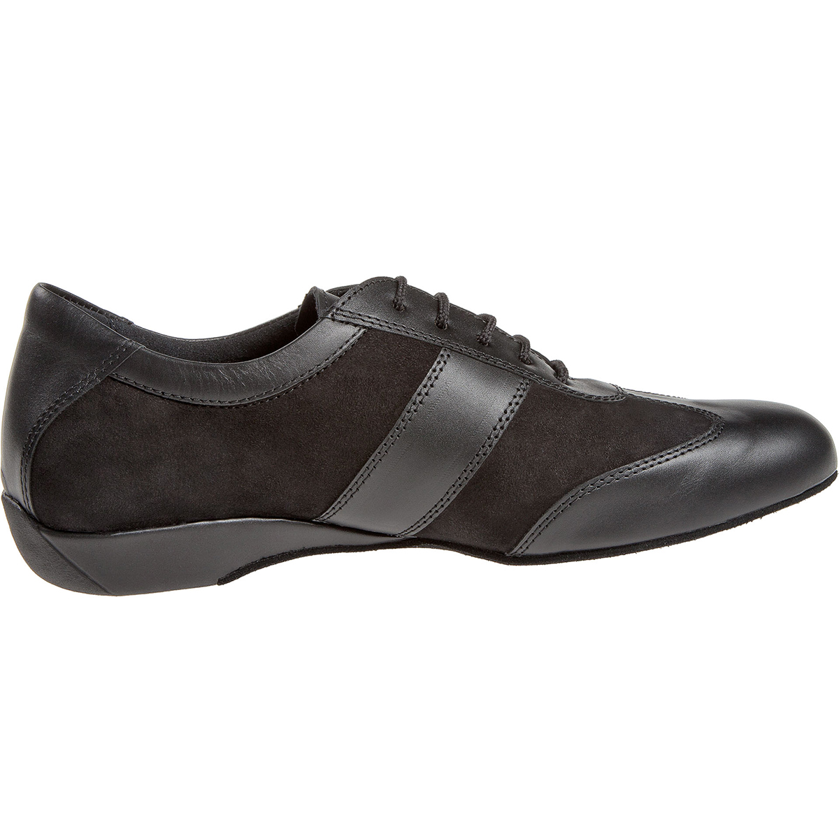 Diamant - Mens Ballroom Sneakers 123-225-070 Black Leather [Wide]