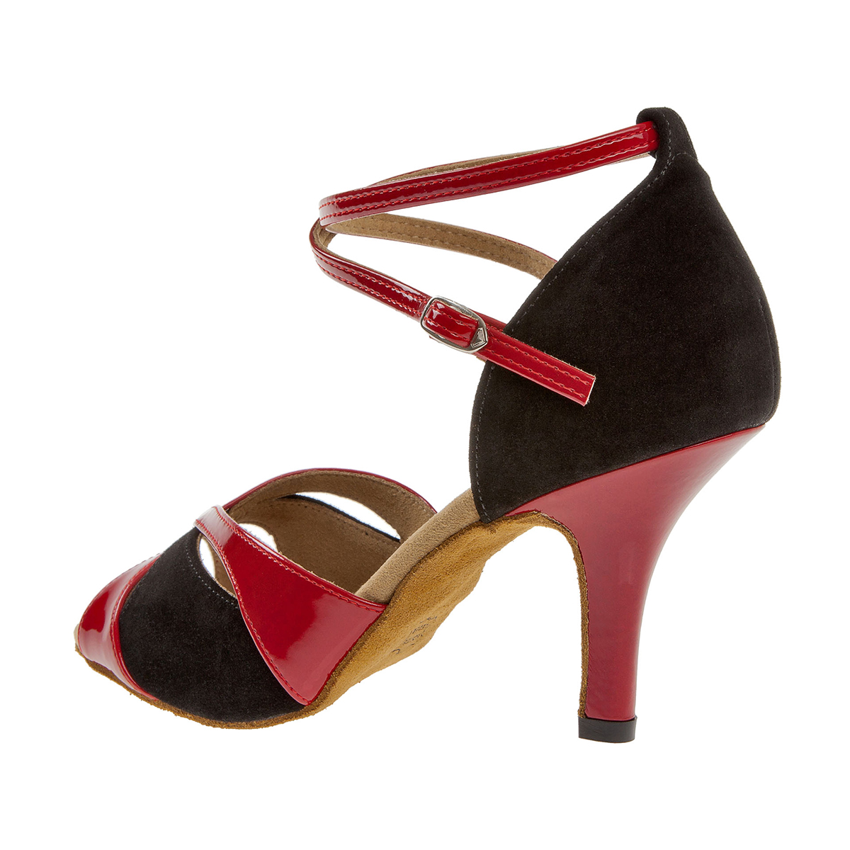 Diamant Ladies Dance Shoes 141058400 Black/Red