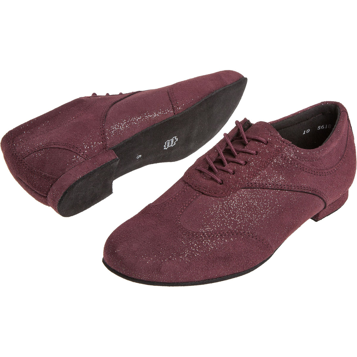 Gronden Donau strelen Diamant - Dames Dansschoenen 183-005-567 - Suède Rood