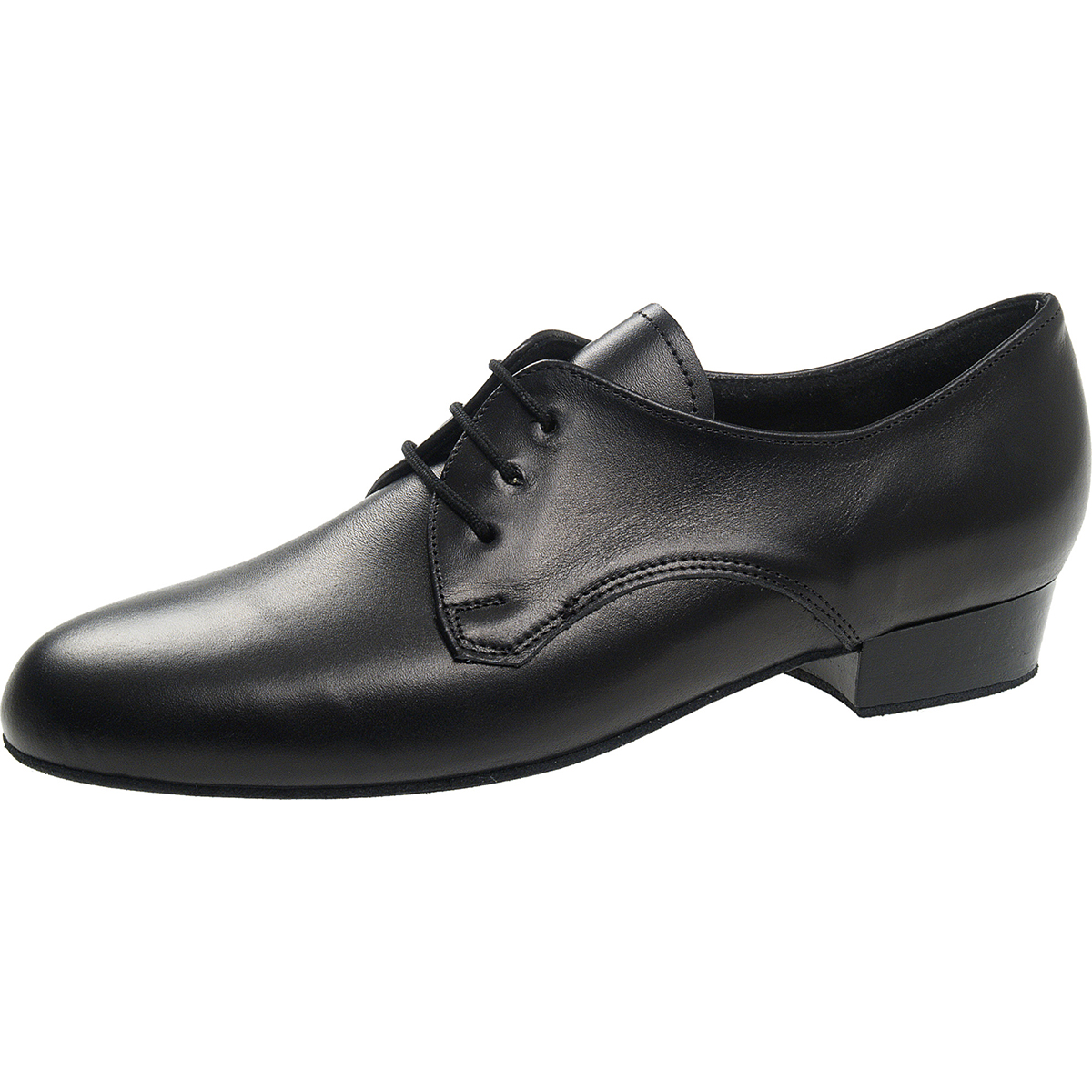Black Leather Closed Ballroom Shoe